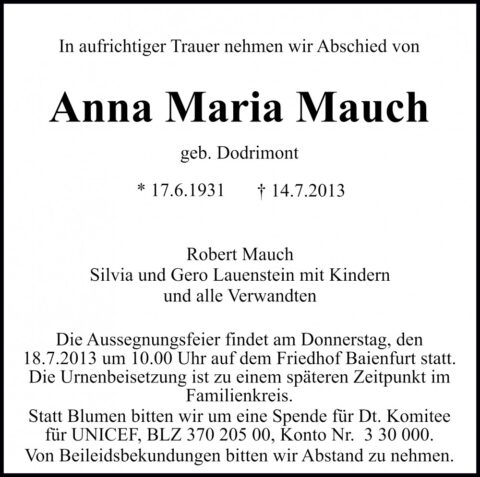 Anna Maria Mauch