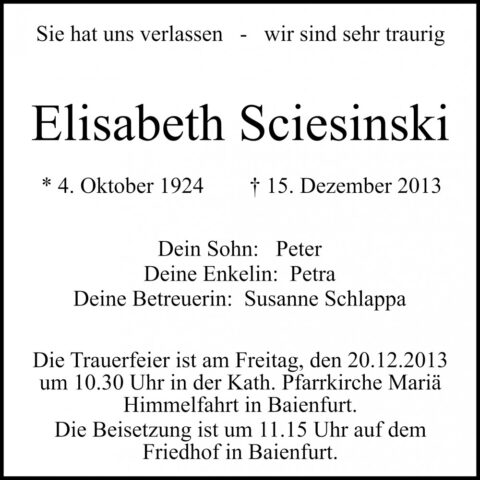 Elisabeth Sciesinski