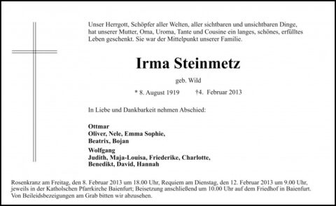 Irma Steinmetz