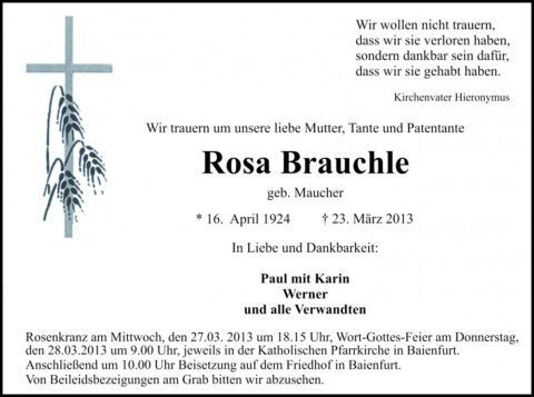 Rosa Brauchle